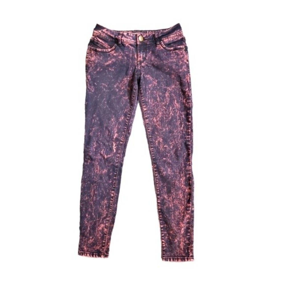 FOREVER 21 Acid Wash Skinny Jeans